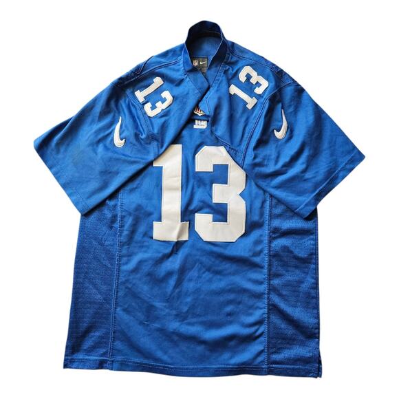 NFL Team Apparel Odell Beckham Jr # 13 NY NY Giants Jersey Sz Youth M (10/12) - Picture 3 of 5